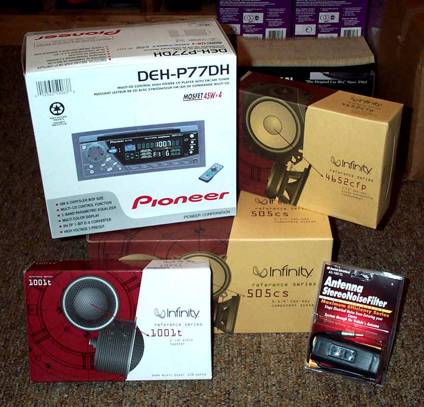 Pioneer DEH-P77DH, Speakers and All the Stuff