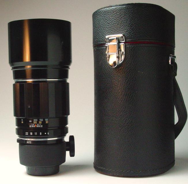 Super-Multi-Coated Takumar 300mm f/4.0, hood and Case - Click to Enlarge