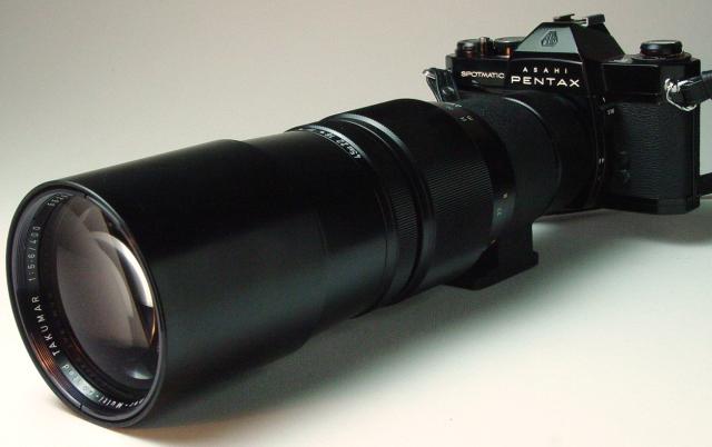 Super-Multi-Coated Takumar 400mm f/4.5 and Spotmatic II - Click to Enlarge