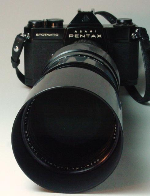 Super-Multi-Coated Takumar 400mm f/5.6 and Spotmatic II - Click to Enlarge