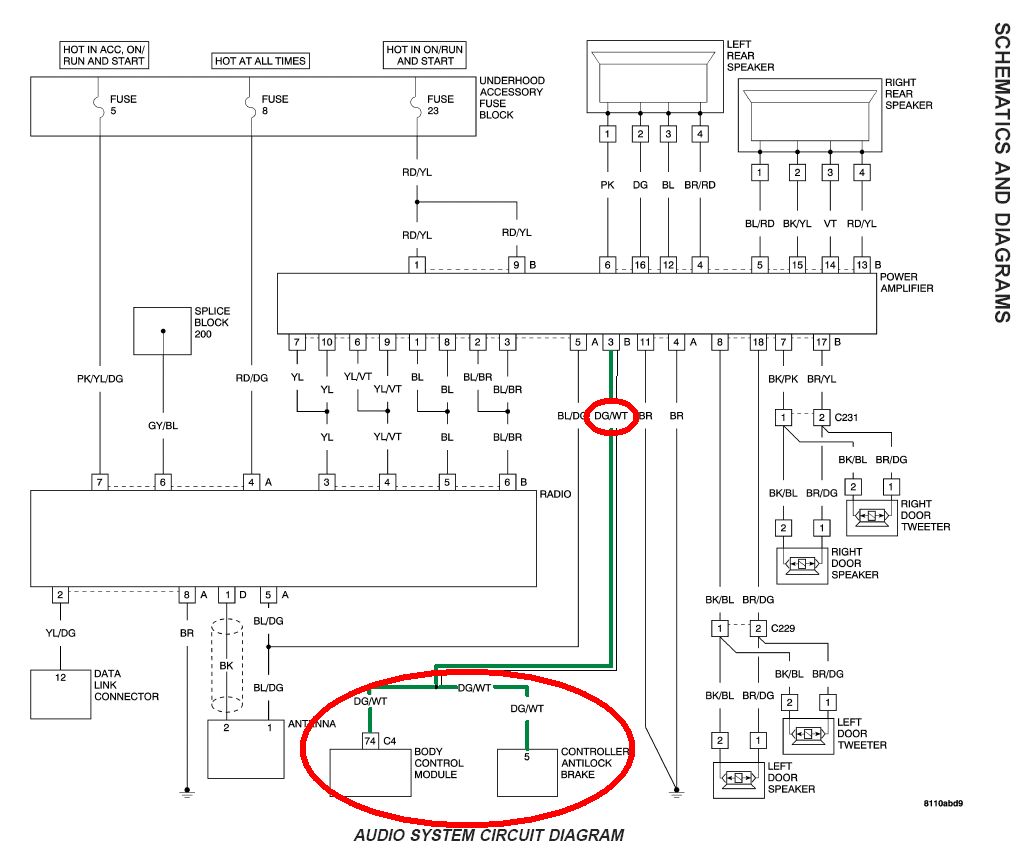 2004 Chrysler Crossfire - Pioneer Premier DEH-P980BT infinity basslink wiring diagram 
